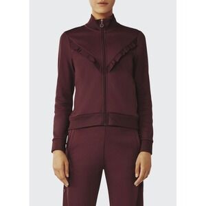 Tory Sport Maroon‎ Tonal Ruffle Track Jacket And Pants Sz XS Tory Burch Casual
